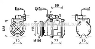 Компрессор AVA QUALITY COOLING JEK056