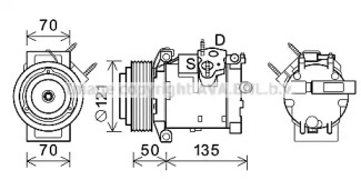 Компрессор AVA QUALITY COOLING JEK066