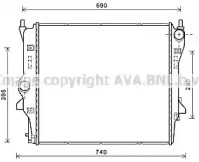 Теплообменник AVA QUALITY COOLING JR2054