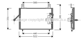 Конденсатор AVA QUALITY COOLING KA5004