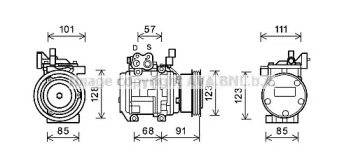 Компрессор AVA QUALITY COOLING KAK145