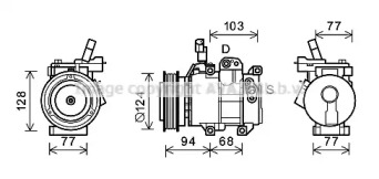 Компрессор AVA QUALITY COOLING KAK236