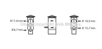 Клапан AVA QUALITY COOLING MC1005