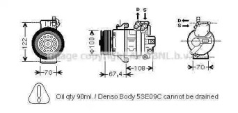 Компрессор AVA QUALITY COOLING MCK009