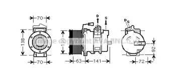 Компрессор AVA QUALITY COOLING MEK249