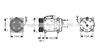 Компрессор AVA QUALITY COOLING MNAK047