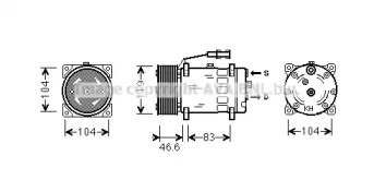 Компрессор AVA QUALITY COOLING MNAK061