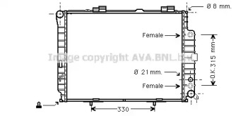 Теплообменник AVA QUALITY COOLING MS2228