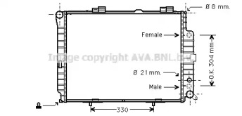 Теплообменник AVA QUALITY COOLING MS2305