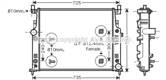 Теплообменник AVA QUALITY COOLING MS2436