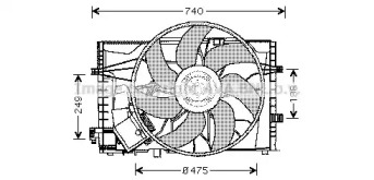 Вентилятор AVA QUALITY COOLING MS7507