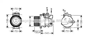 Компрессор AVA QUALITY COOLING MSAK431