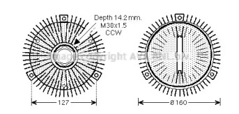 Сцепление AVA QUALITY COOLING MSC407