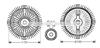 Сцепление AVA QUALITY COOLING MSC466