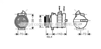 Компрессор AVA QUALITY COOLING MSK437