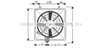 Вентилятор AVA QUALITY COOLING MT7503