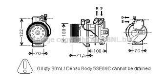 Компрессор AVA QUALITY COOLING MTK249