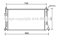 Теплообменник AVA QUALITY COOLING MZ2249