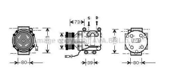 Компрессор AVA QUALITY COOLING MZAK170