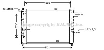 Теплообменник AVA QUALITY COOLING OL2052