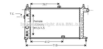 Теплообменник AVA QUALITY COOLING OL2065