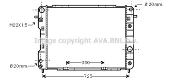 Теплообменник AVA QUALITY COOLING OL2198