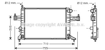 Теплообменник AVA QUALITY COOLING OL2306