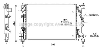 Теплообменник AVA QUALITY COOLING OL2667