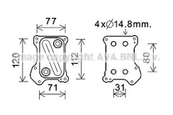 Теплообменник AVA QUALITY COOLING OL3686