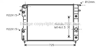 Теплообменник AVA QUALITY COOLING OLA2202