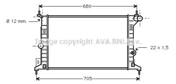 Теплообменник AVA QUALITY COOLING OLA2242