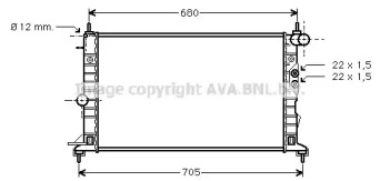 Теплообменник AVA QUALITY COOLING OLA2244