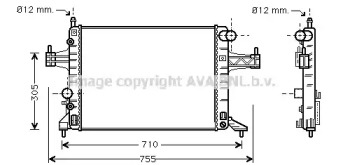 Теплообменник AVA QUALITY COOLING OLA2308