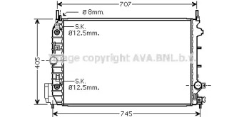 Теплообменник AVA QUALITY COOLING OLA2388