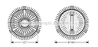 Сцепление AVA QUALITY COOLING OLC556