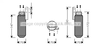 Осушитель AVA QUALITY COOLING OLD164