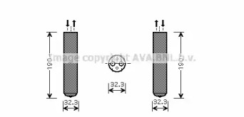 Осушитель AVA QUALITY COOLING OLD343