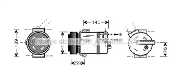 Компрессор AVA QUALITY COOLING OLK409