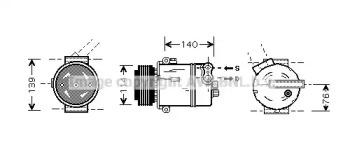 Компрессор AVA QUALITY COOLING OLK451