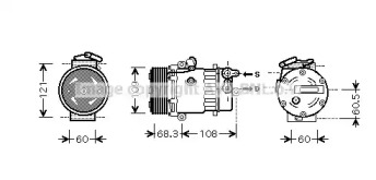 Компрессор AVA QUALITY COOLING OLK466