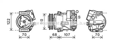 Компрессор AVA QUALITY COOLING OLK594