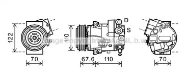 Компрессор AVA QUALITY COOLING OLK605