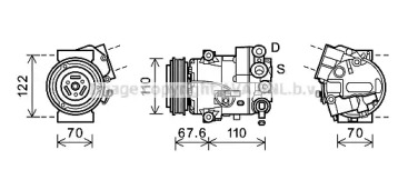 Компрессор AVA QUALITY COOLING OLK606