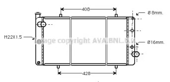 Теплообменник AVA QUALITY COOLING PE2105