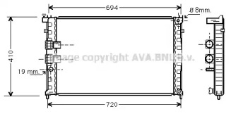 Теплообменник AVA QUALITY COOLING PE2231