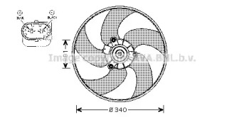 Вентилятор AVA QUALITY COOLING PE7522