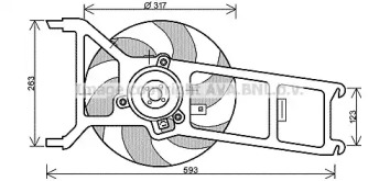 Вентилятор AVA QUALITY COOLING PE7534