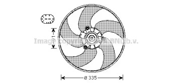 Вентилятор AVA QUALITY COOLING PE7553