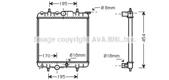 Теплообменник AVA QUALITY COOLING PEA2224