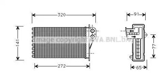 Теплообменник AVA QUALITY COOLING PEA6356